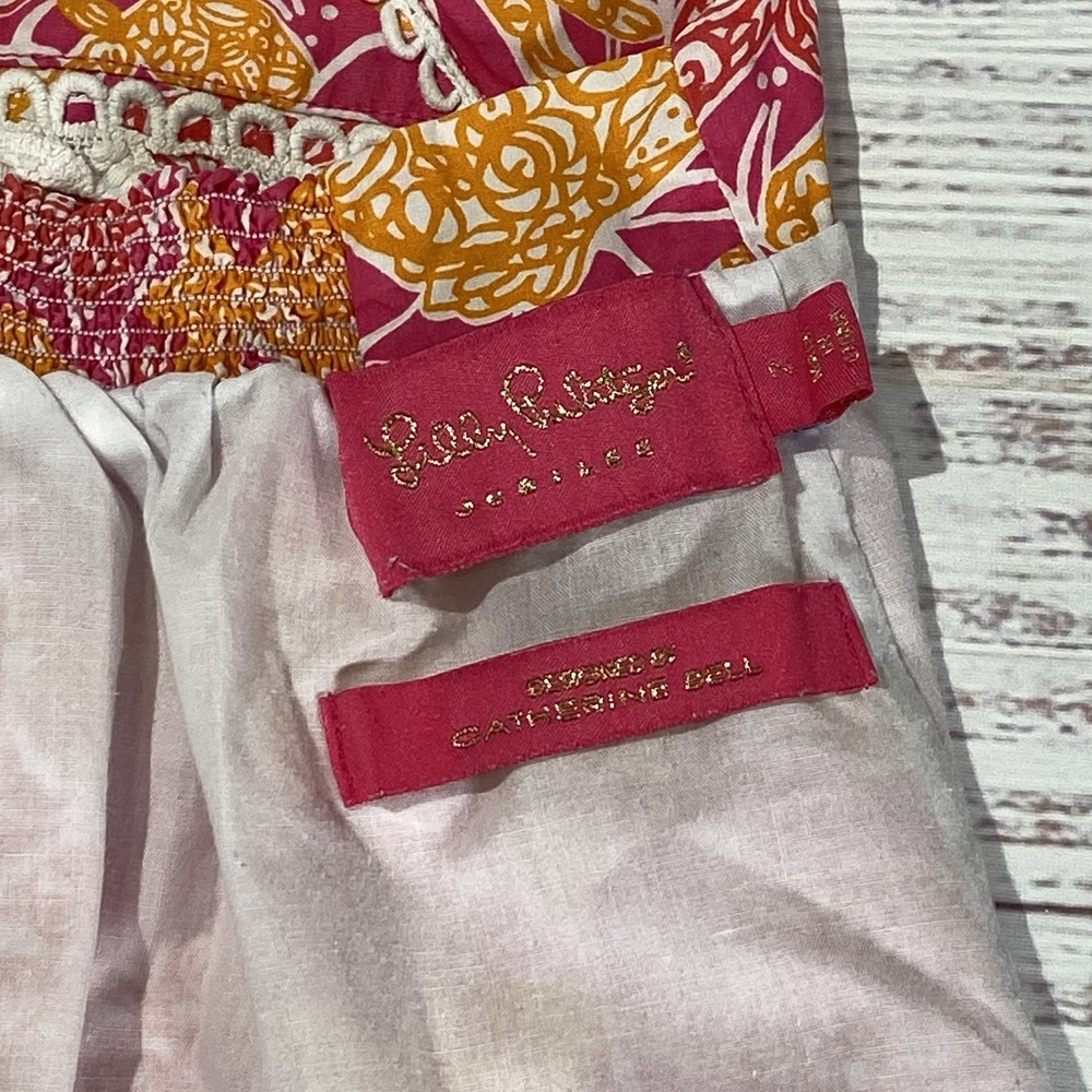 Lilly Pulitzer Toddle 2T Little Catherine Beverly Hill Bubbly Halter Dress Pink - Picture 4 of 4